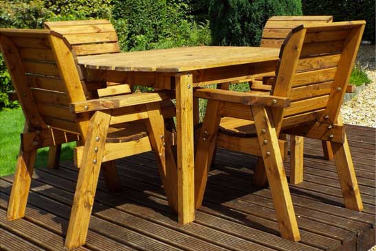 4 seater rectangle garden dining set
